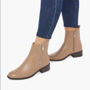 JustFab Camille Side Zip Ankle Boot